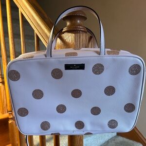 Kate Spade Haven Lane Polka Dot Giana Travel Cosmetic Case
